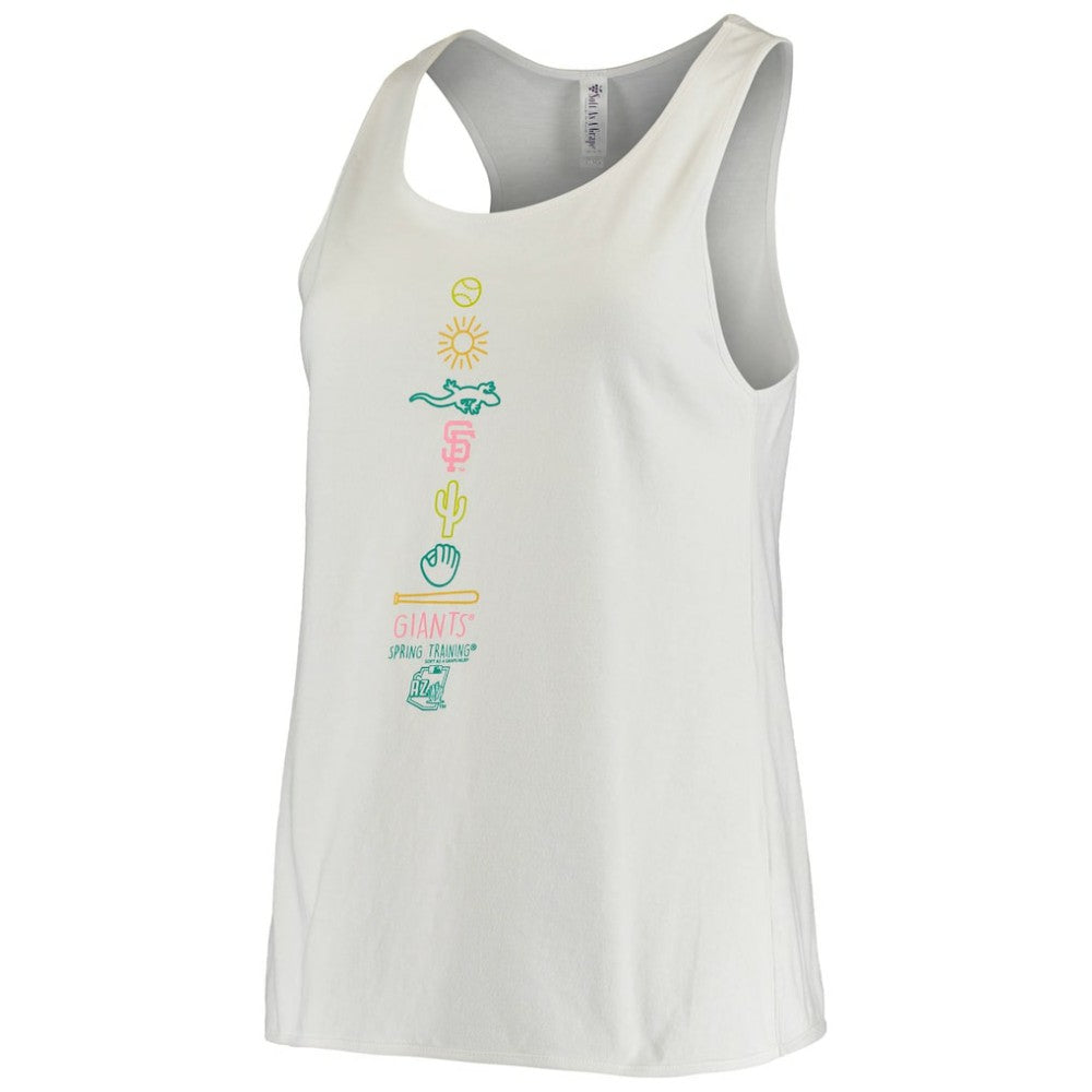 San Francisco Giants Soft as a Grape Women's Spring Training Local Lineup Tank Top White