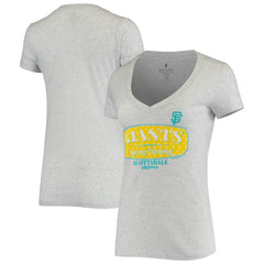 San Francisco Giants Soft as a Grape Women's Spring Training Tropical Banner T-Shirt Heathered Gray