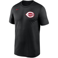Cincinnati Reds Wordmark Legend Performance T-Shirt Black