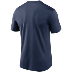 Milwaukee Brewers Wordmark Legend Performance T-Shirt Navy