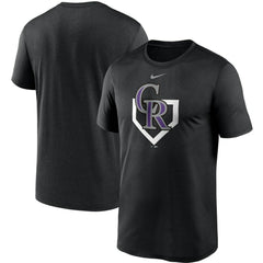 Colorado Rockies Icon Legend Performance T-Shirt Black