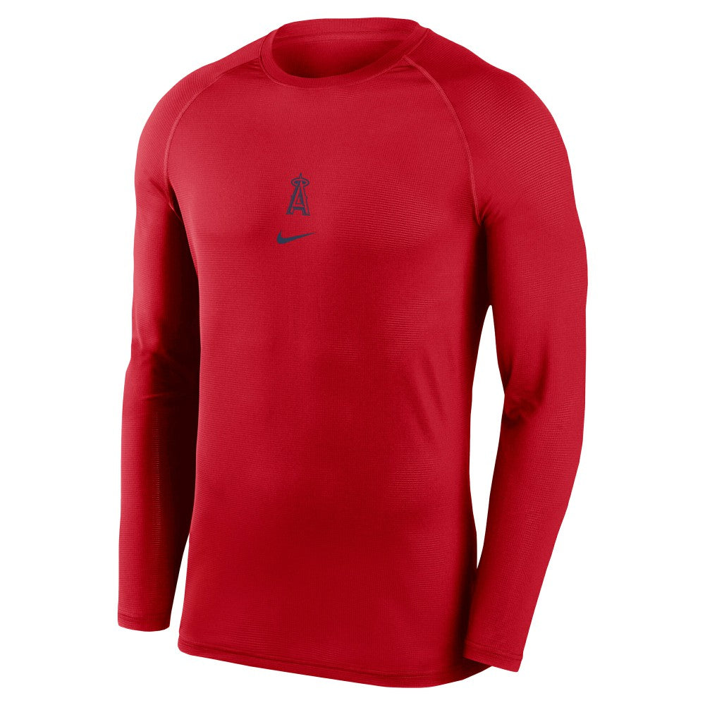Los Angeles Angels Authentic Collection Raglan Long Sleeve T-Shirt Red