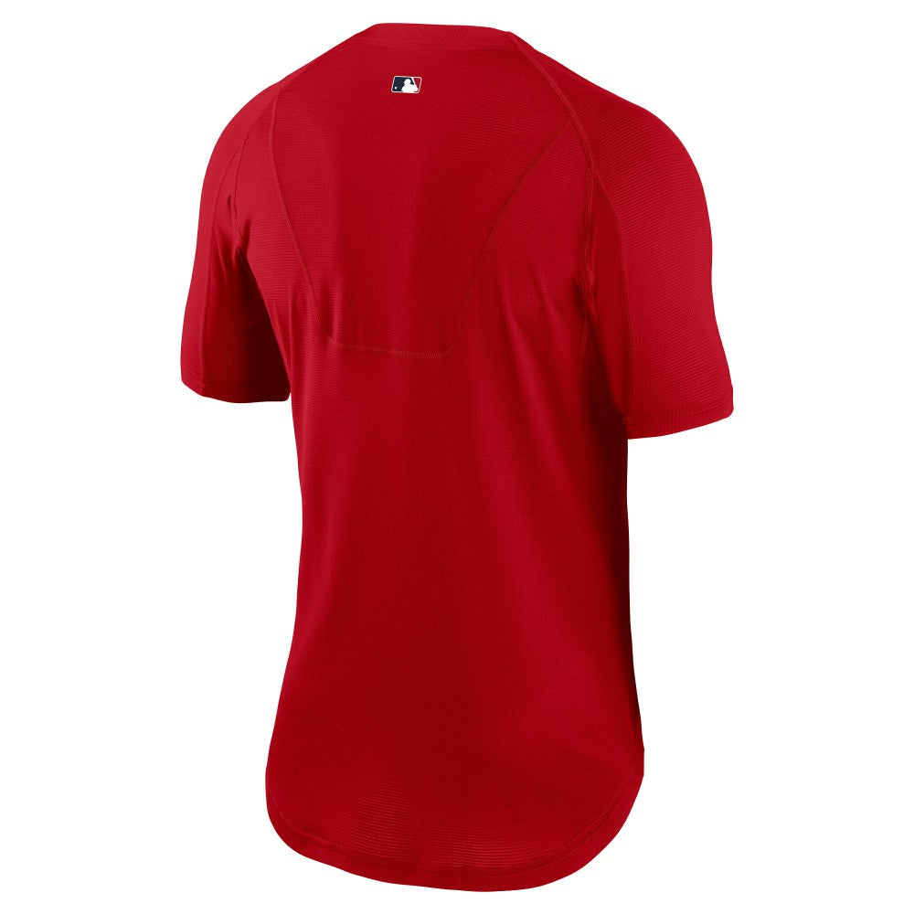 Los Angeles Angels Authentic Collection Performance Raglan T-Shirt Red