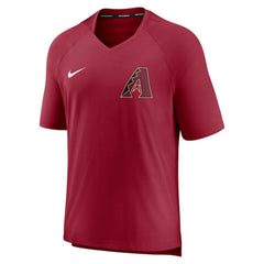 Arizona Diamondbacks Authentic Collection Pregame Performance V-Neck T-Shirt Red