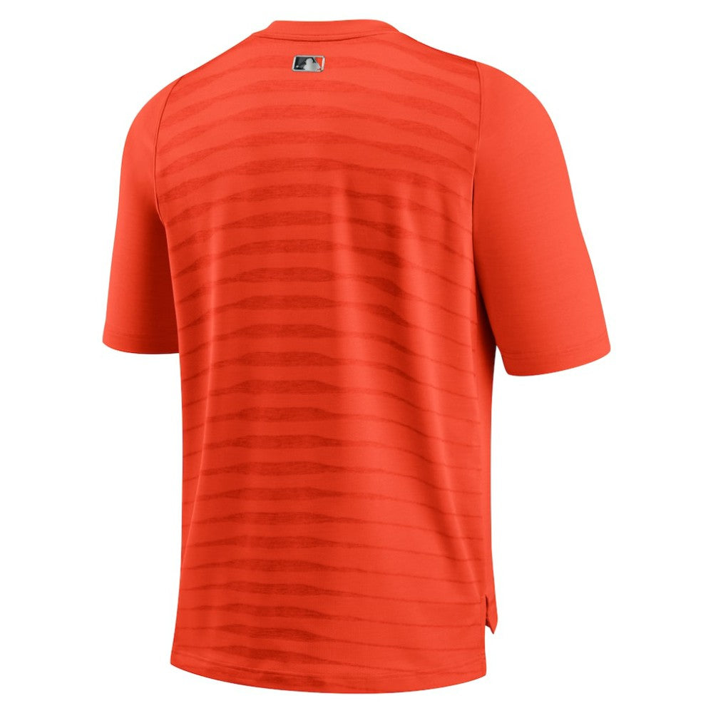Baltimore Orioles Authentic Collection Pregame Performance V-Neck T-Shirt Orange