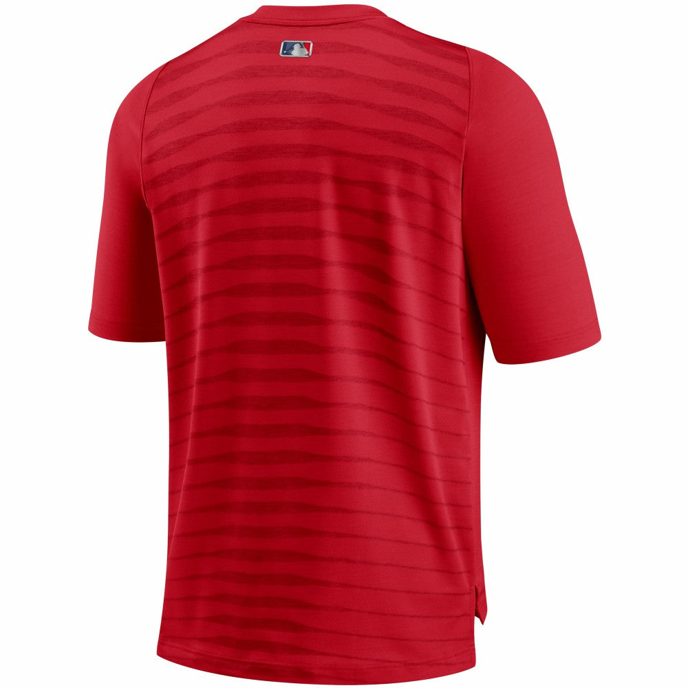 Minnesota Twins Authentic Collection Pregame Performance V-Neck T-Shirt Red