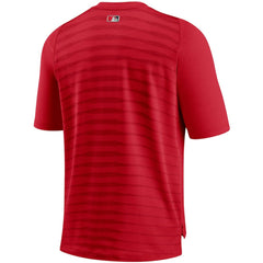 Washington Nationals Authentic Collection Pregame Performance V-Neck T-Shirt Red