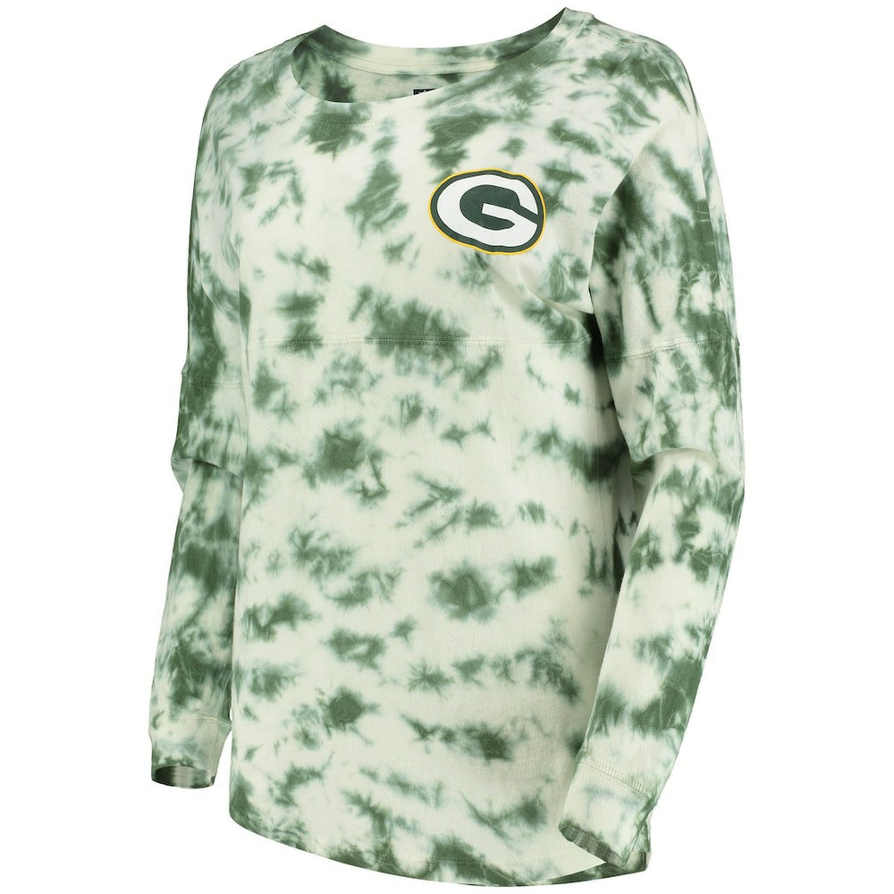 Green Bay Packers New Era Women's Tie-Dye Long Sleeve T-Shirt - Green outlet