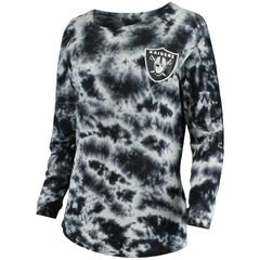 Las Vegas Raiders New Era Women's Tie-Dye Long Sleeve T-Shirt - Black outlet