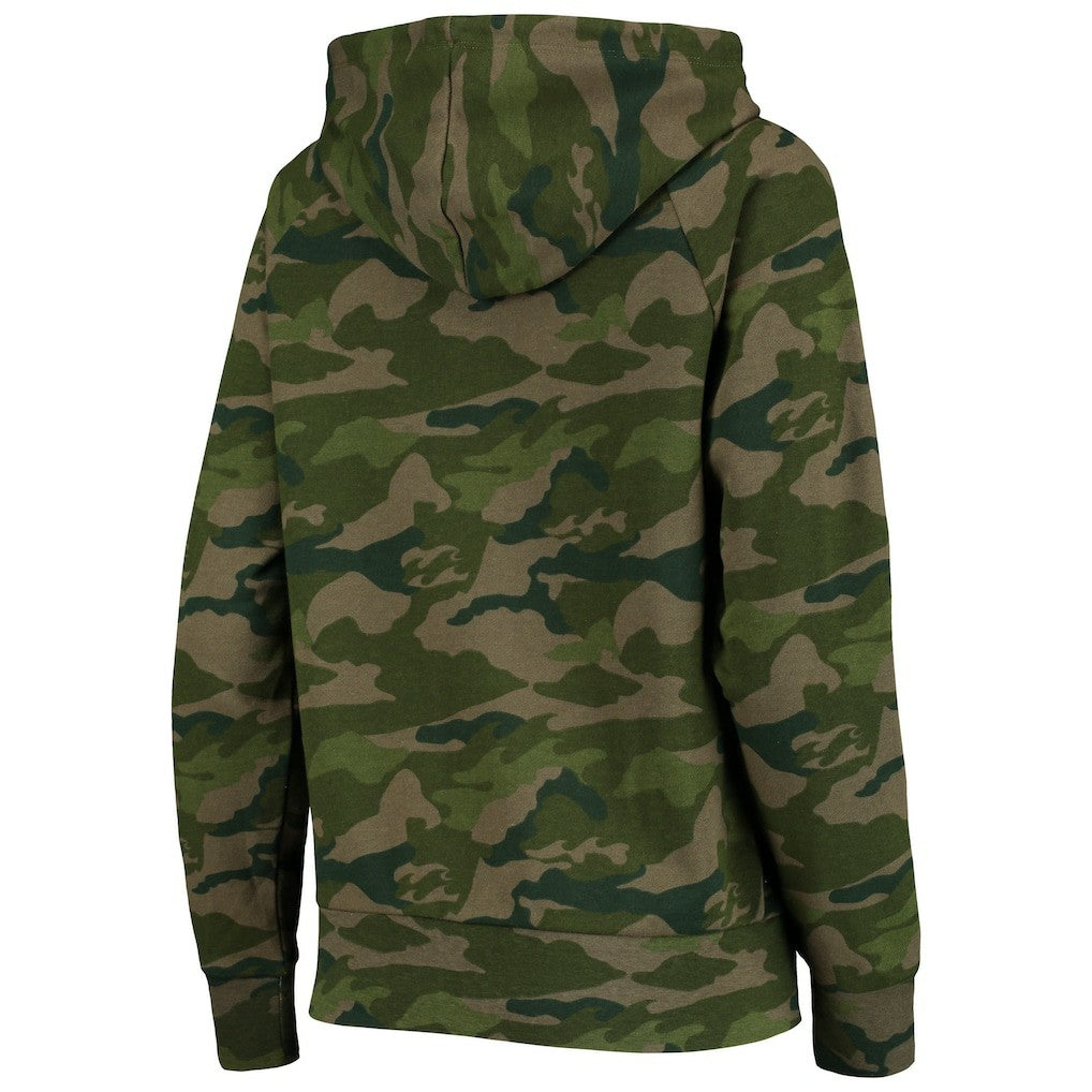 Cleveland Browns New Era Women's Raglan Full-Zip Hoodie - Camo discount