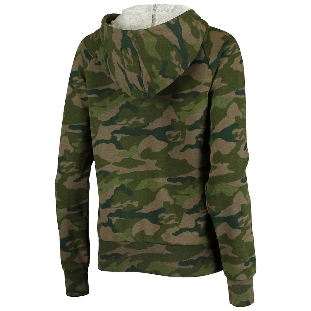 Los Angeles Rams New Era Women's Raglan Full-Zip Hoodie - Camo online