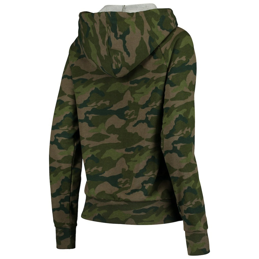 New Orleans Saints New Era Women's Raglan Full-Zip Hoodie - Camo on sale