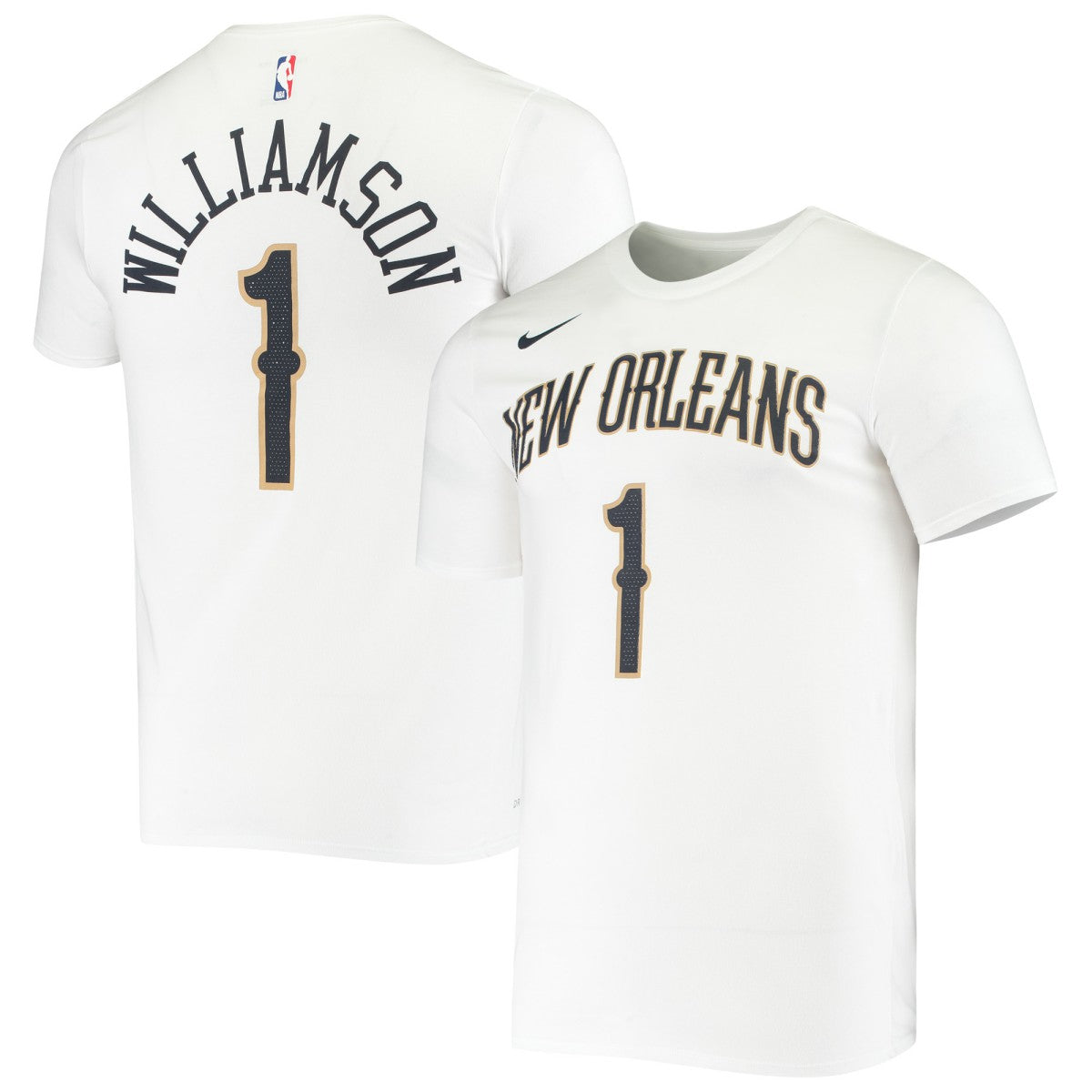 Zion Williamson New Orleans Pelicans Name & Number Performance T-Shirt - White shop
