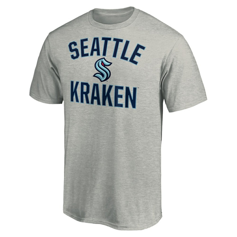Seattle Kraken Fanatics Victory Arch T-Shirt - Heather Gray T-shirts