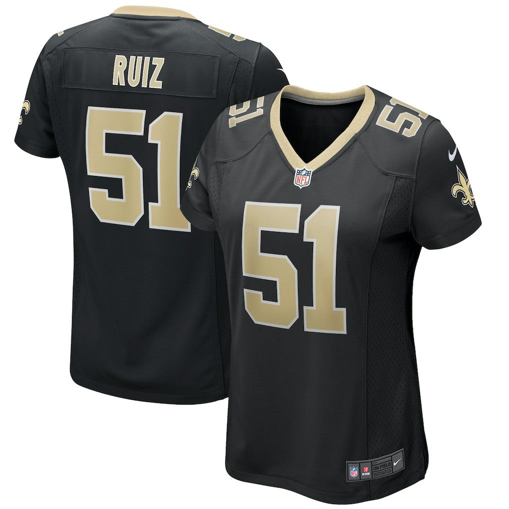 Cesar Ruiz New Orleans Saints Women's Game Jersey - Black on sale