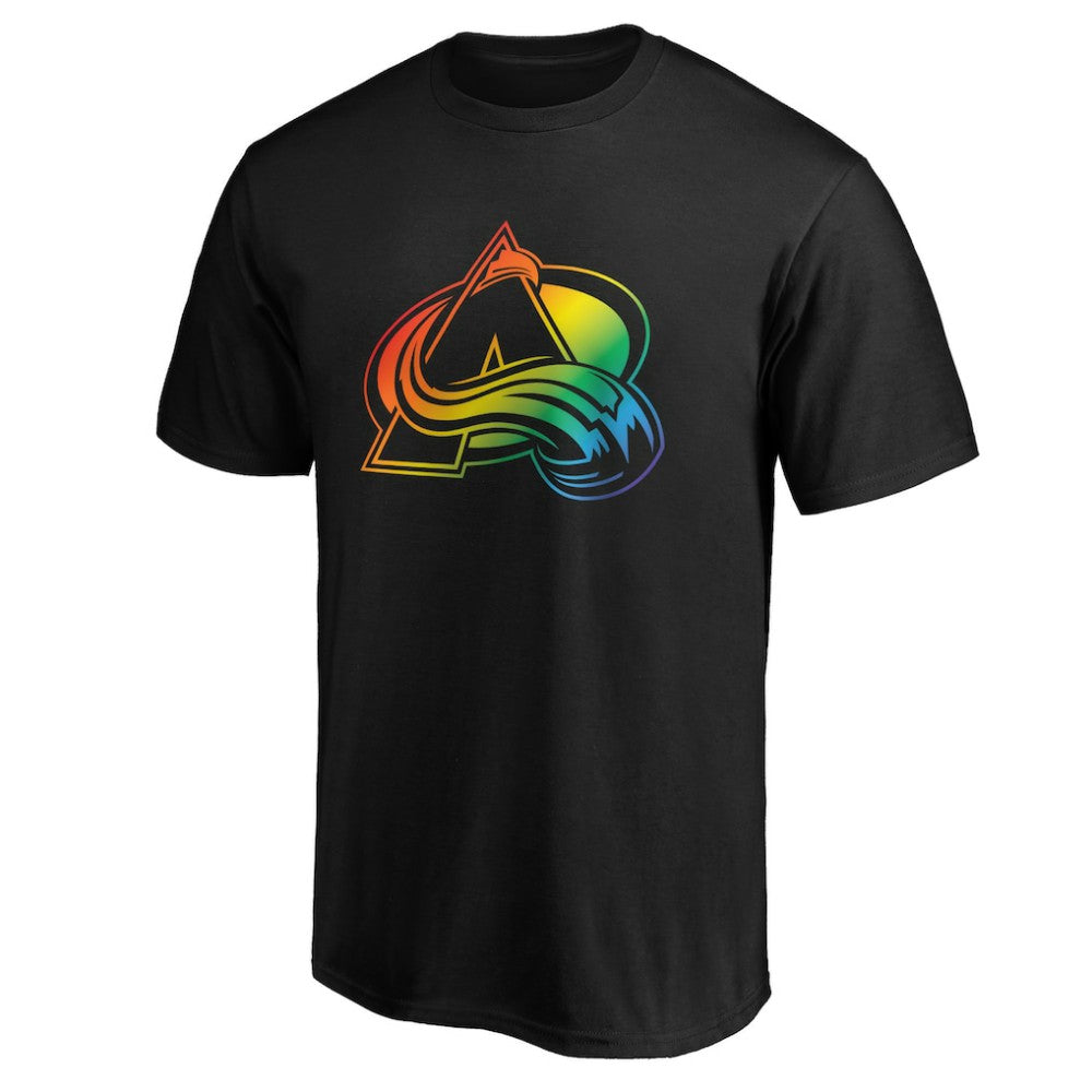 Colorado Avalanche Team Pride Logo T-Shirt - Black T-shirts
