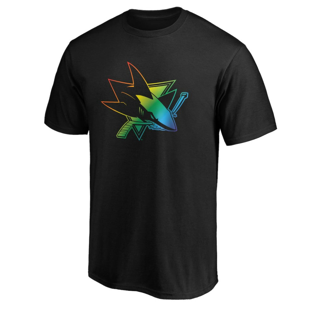 San Jose Sharks Team Pride Logo T-Shirt - Black T-shirts
