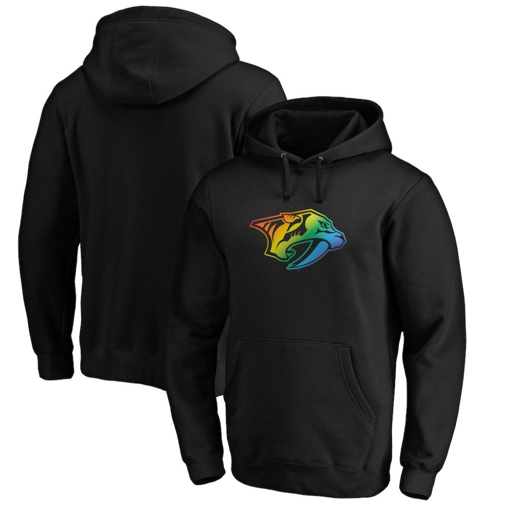 Nashville Predators Team Pride Logo Pullover Hoodie - Black Hoodies