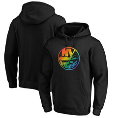New York Islanders Team Pride Logo Pullover Hoodie - Black Hoodies