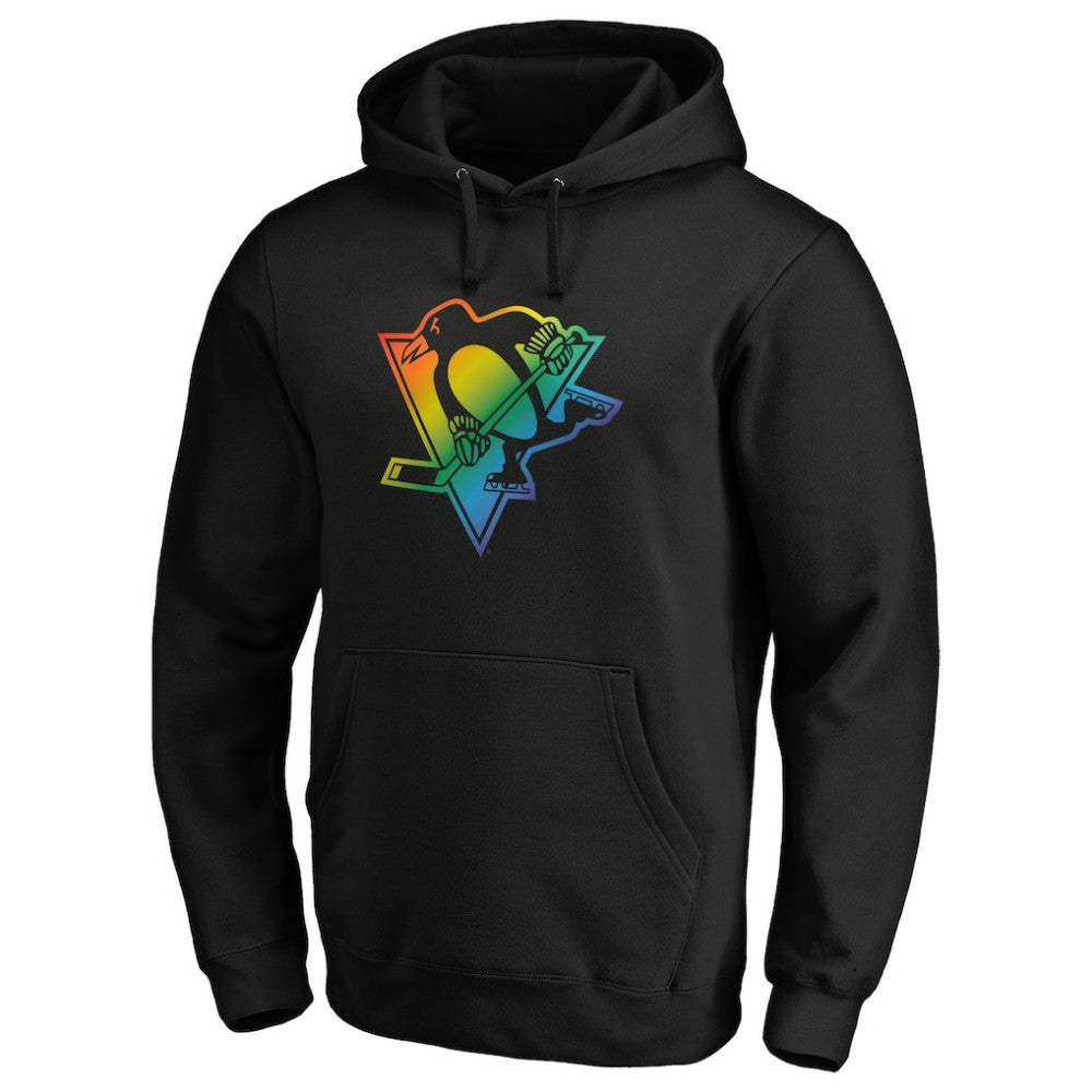 Pittsburgh Penguins Team Pride Logo Pullover Hoodie - Black Hoodies
