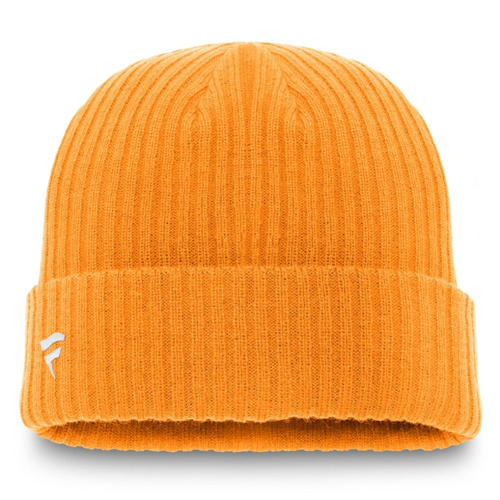 Nashville Predators Fanatics Core Primary Logo Cuffed Knit Hat - Gold Hats