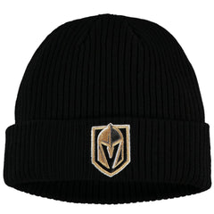 Vegas Golden Knights Fanatics Core Primary Logo Cuffed Knit Hat - Black Hats