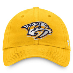Nashville Predators Fanatics Core Primary Logo Adjustable Hat - Gold Hats