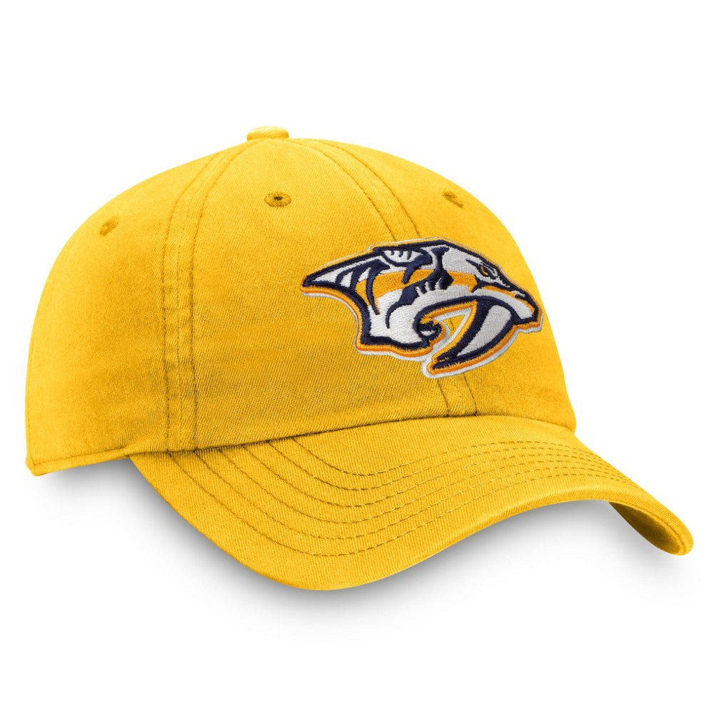 Nashville Predators Fanatics Core Primary Logo Adjustable Hat - Gold Hats