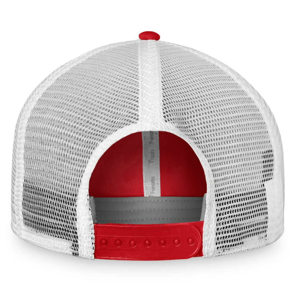 Washington Capitals Fanatics Core Primary Logo Trucker Adjustable Hat - Red/White Hats