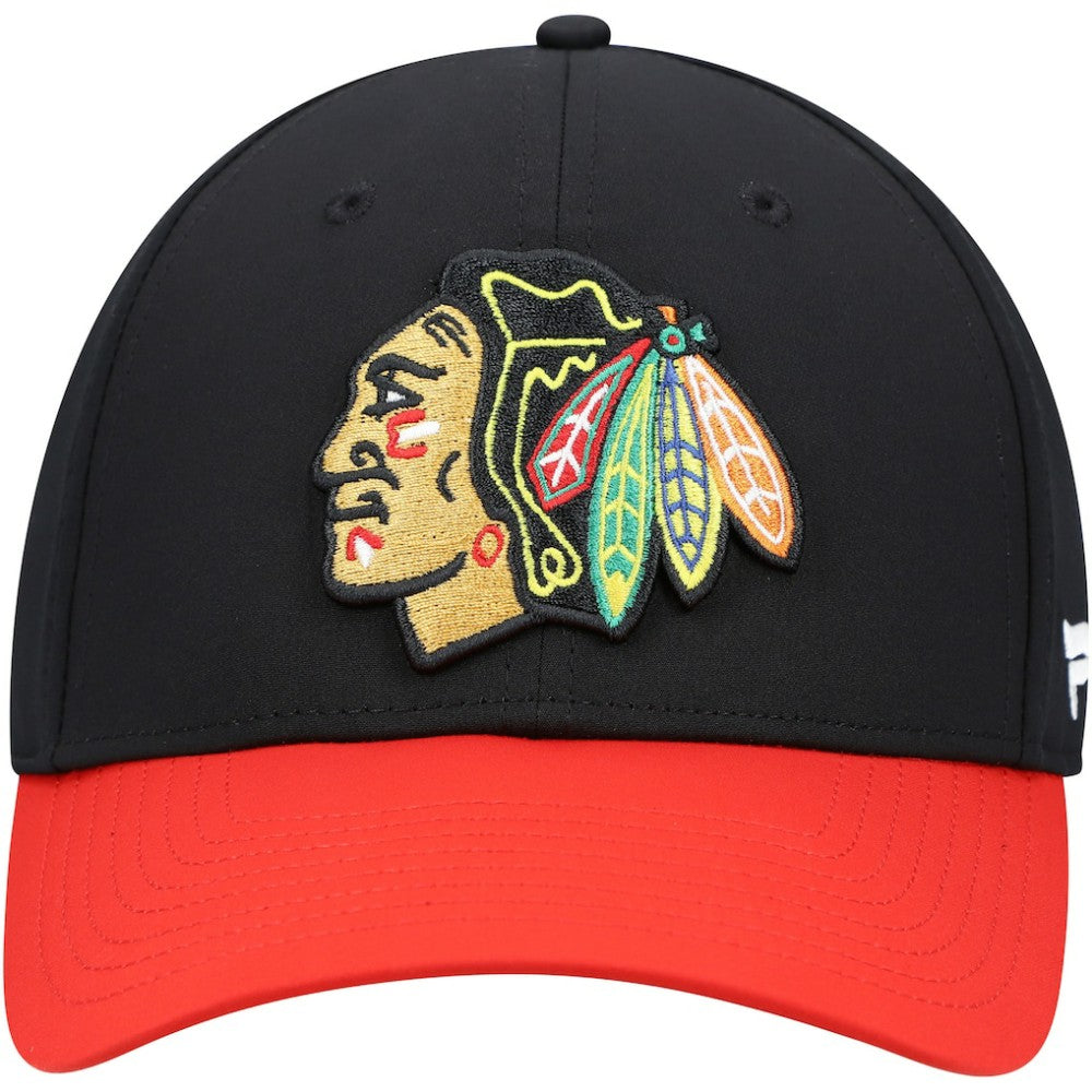Chicago Blackhawks Fanatics Core Primary Logo Flex Hat - Black Hats
