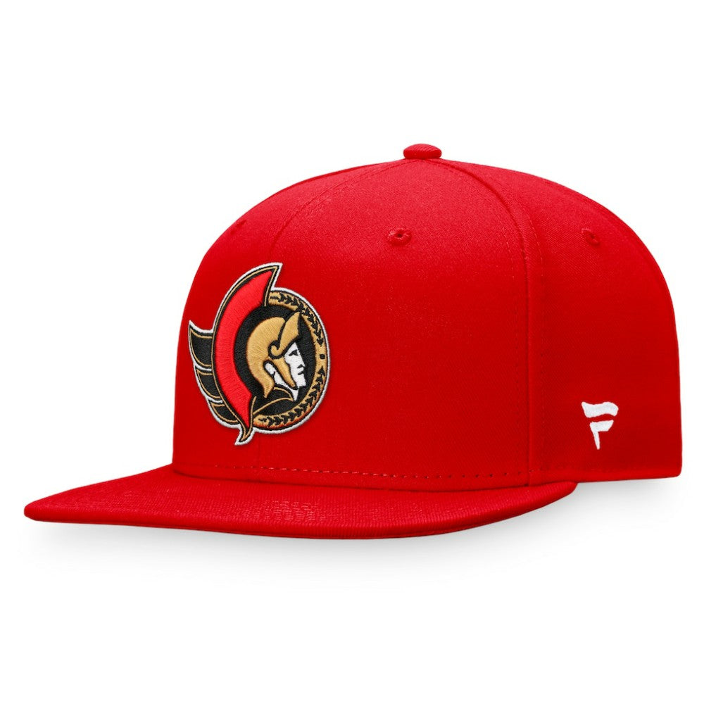 Ottawa Senators Fanatics Core Primary Logo Fitted Hat - Red Hats