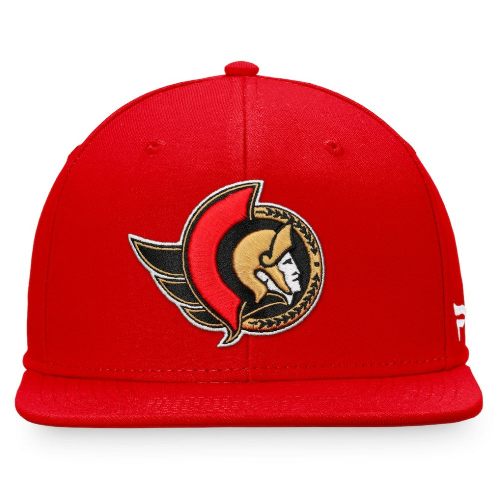 Ottawa Senators Fanatics Core Primary Logo Fitted Hat - Red Hats