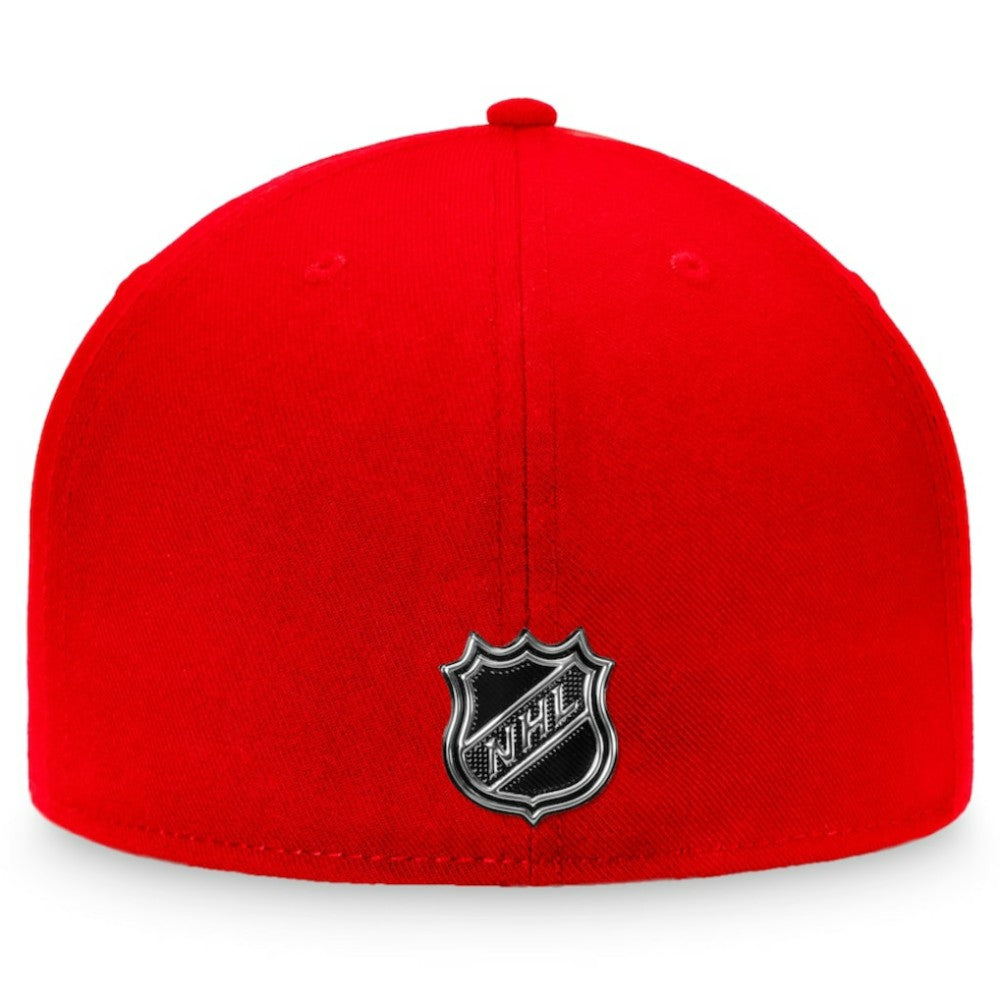 New York Rangers Fanatics Core Primary Logo Fitted Hat - Red Hats