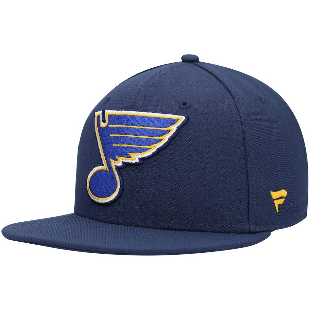 St. Louis Blues Fanatics Core Primary Logo Fitted Hat - Navy Hats