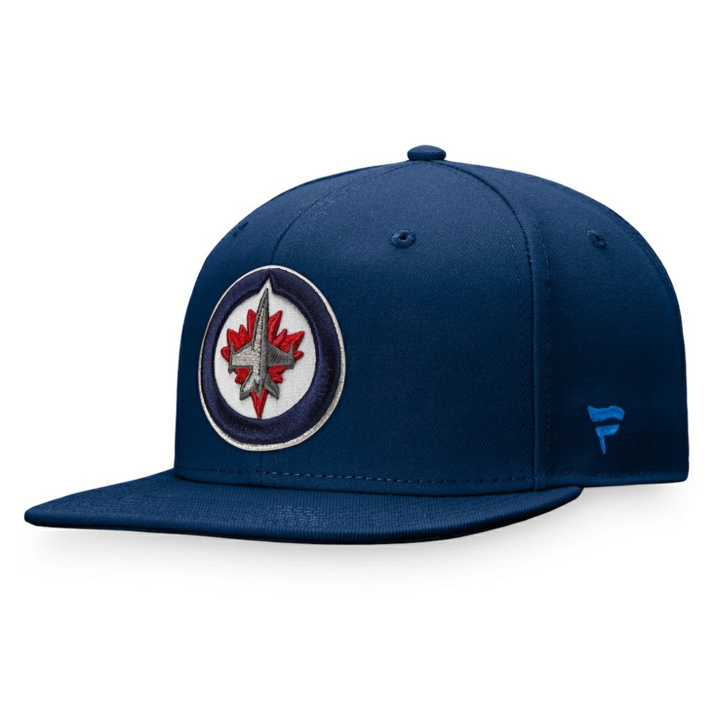 Winnipeg Jets Fanatics Core Primary Logo Fitted Hat - Navy Hats