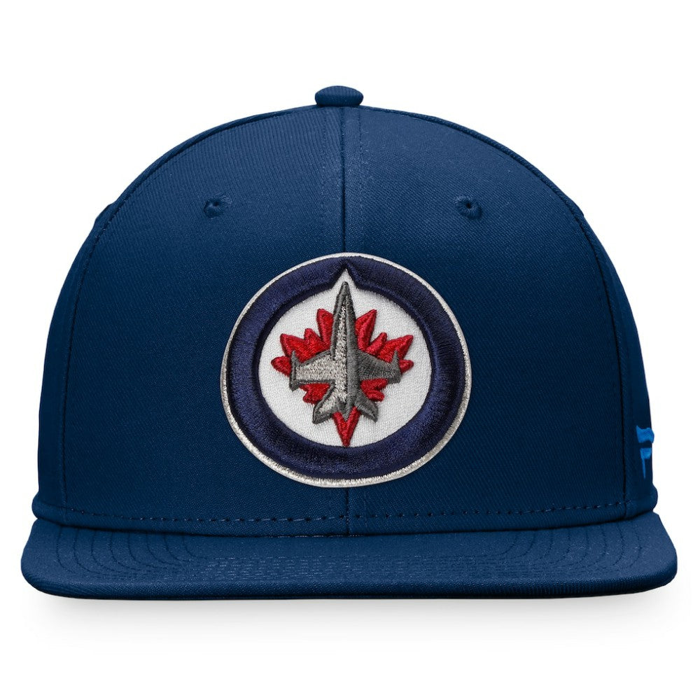 Winnipeg Jets Fanatics Core Primary Logo Fitted Hat - Navy Hats