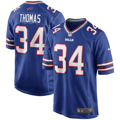 Thurman Thomas Buffalo Bills Game Retired Player Jersey - Royal on sale