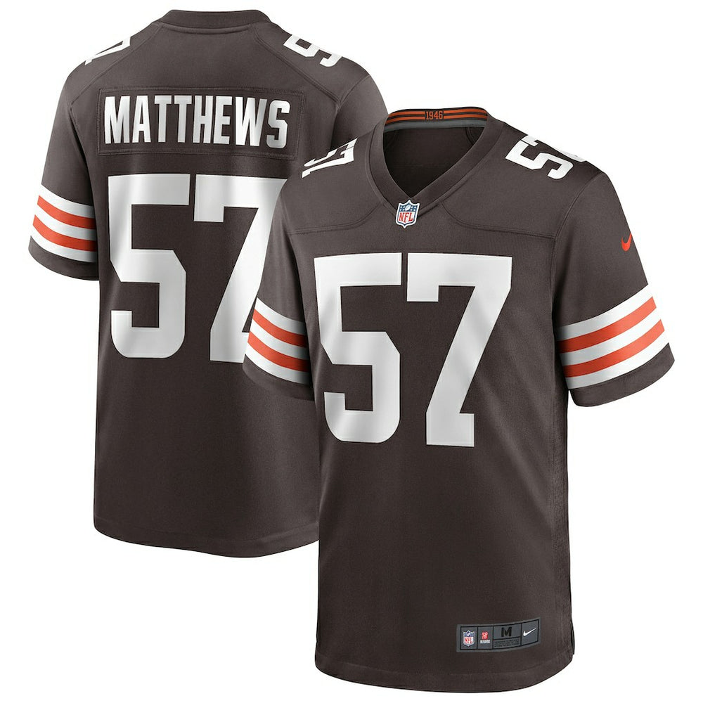 Clay Matthews Cleveland Browns Game Retired Player Jersey - Brown online
