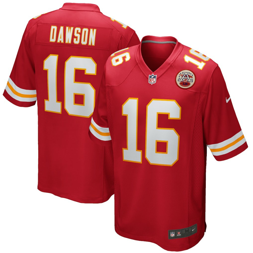 Len Dawson Kansas City Chiefs Game Retired Player Jersey - Red cheap