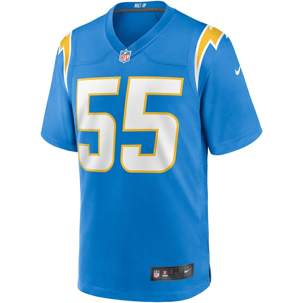 Junior Seau Los Angeles Chargers Game Retired Player Jersey - Powder Blue sale