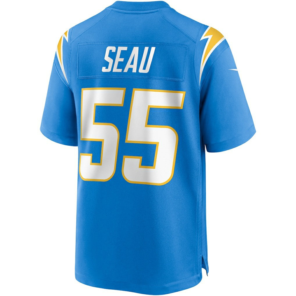 Junior Seau Los Angeles Chargers Game Retired Player Jersey - Powder Blue sale