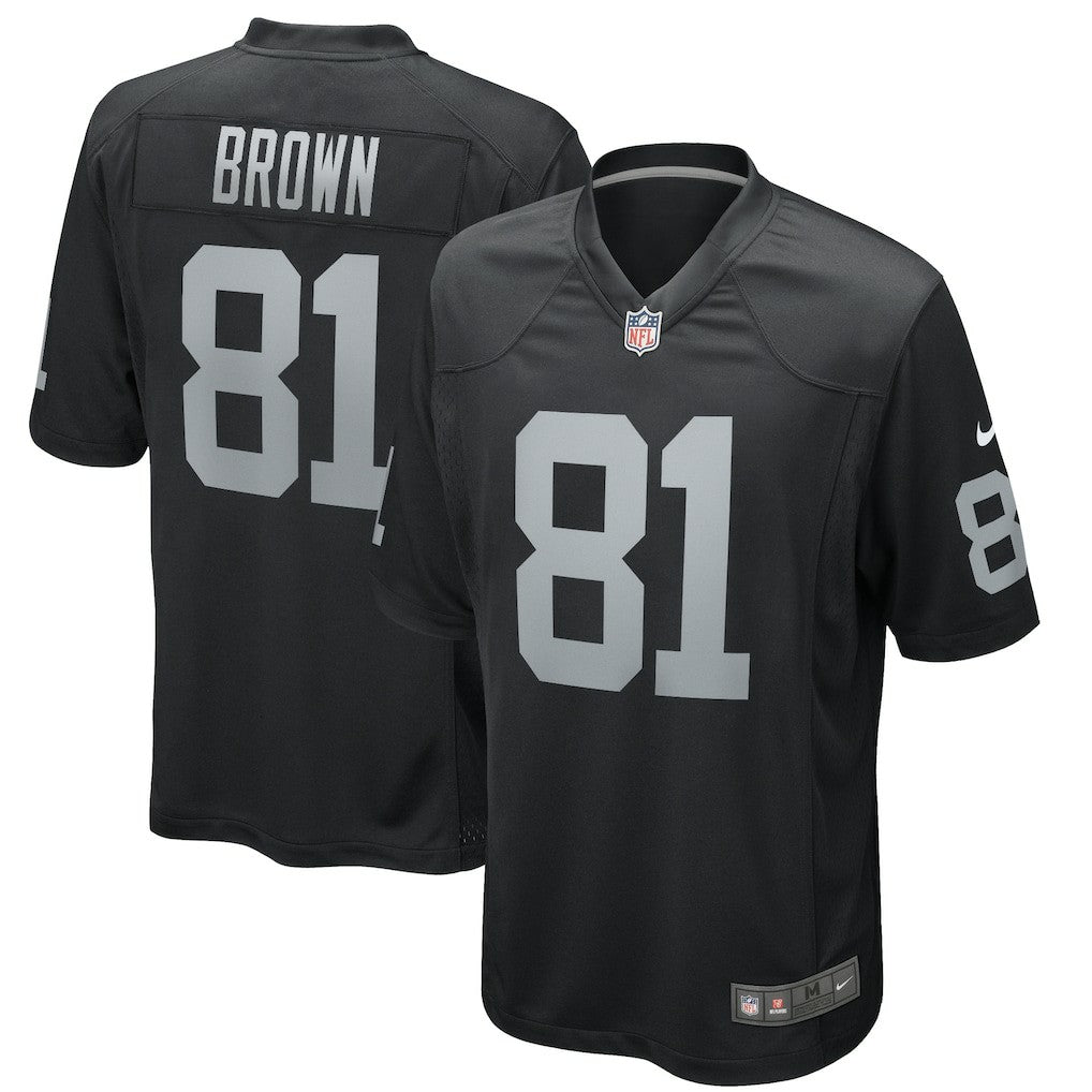 Tim Brown Las Vegas Raiders Game Retired Player Jersey - Black sale