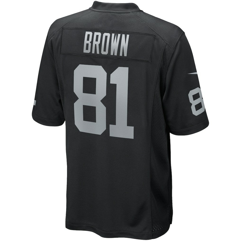 Tim Brown Las Vegas Raiders Game Retired Player Jersey - Black sale