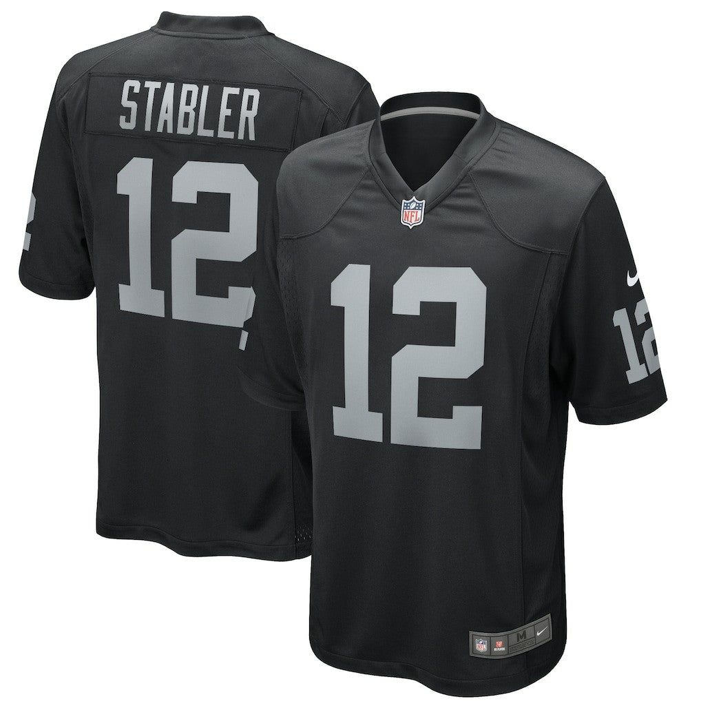 Ken Stabler Las Vegas Raiders Game Retired Player Jersey - Black sale