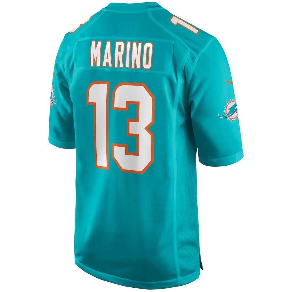 Dan Marino Miami Dolphins Game Retired Player Jersey - Aqua outlet
