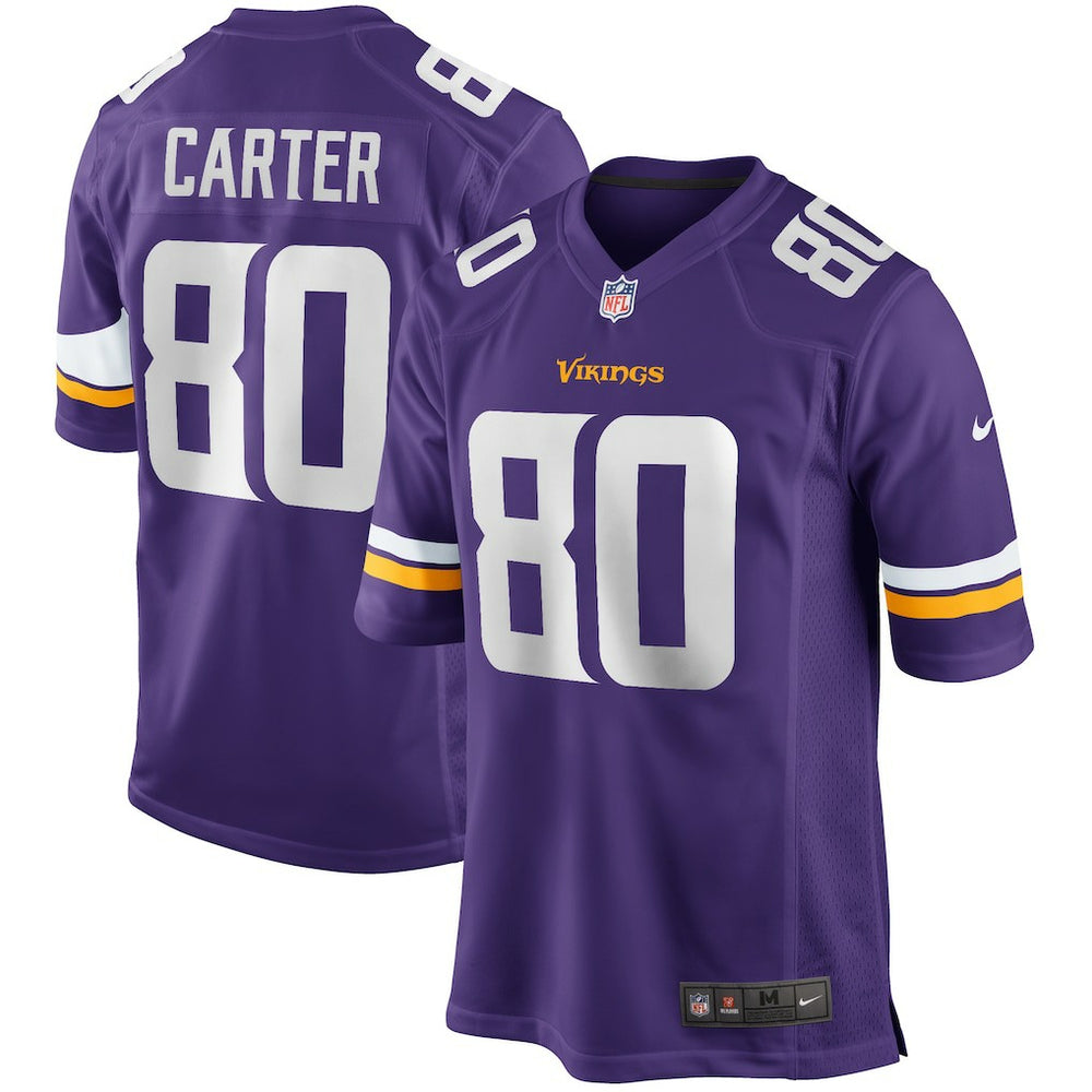 Cris Carter Minnesota Vikings Game Retired Player Jersey - Purple online