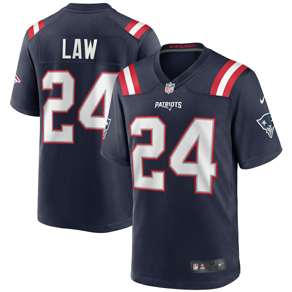 Ty Law New England Patriots Game Retired Player Jersey - Navy for sale