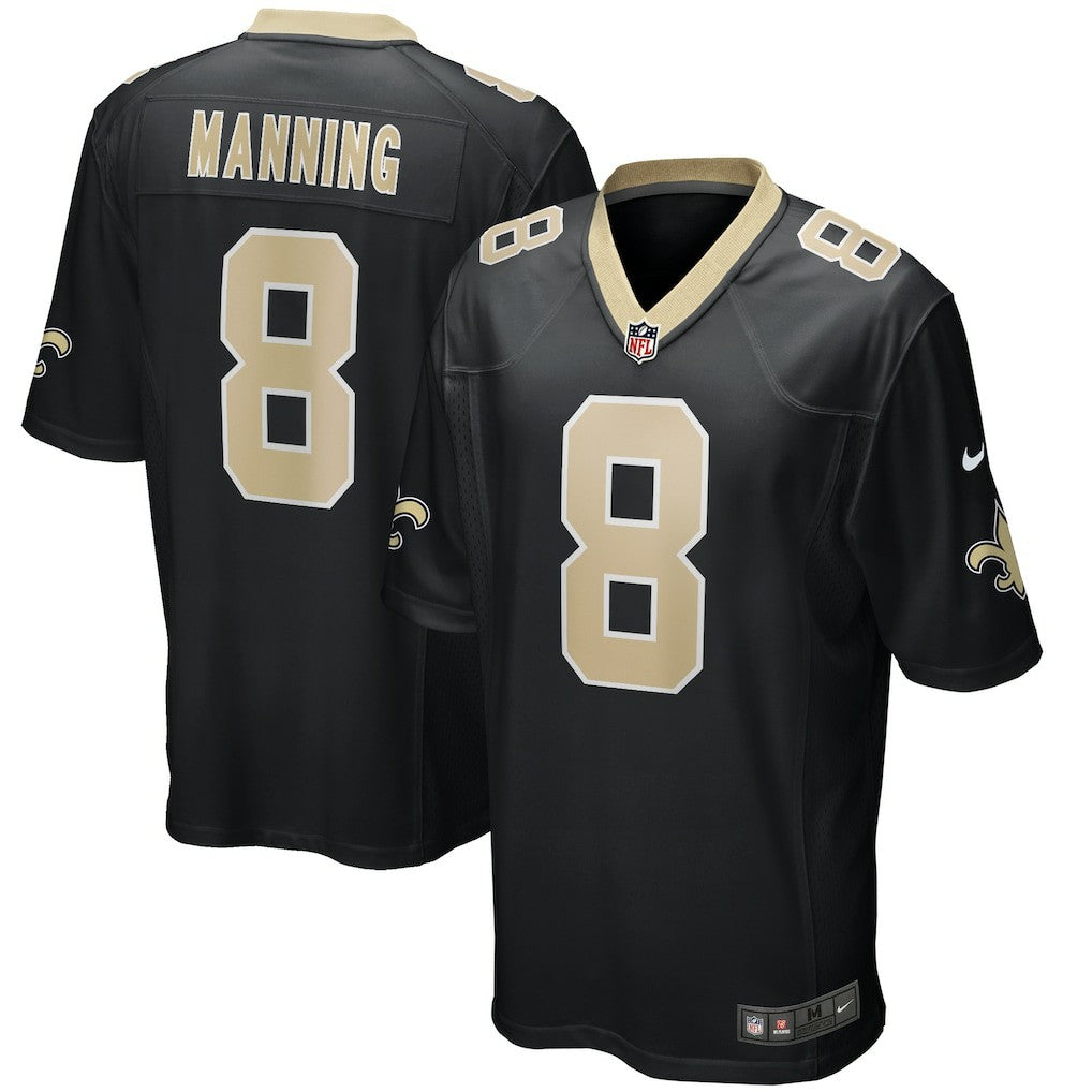 Archie Manning New Orleans Saints Game Retired Player Jersey - Black online