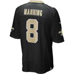Archie Manning New Orleans Saints Game Retired Player Jersey - Black online