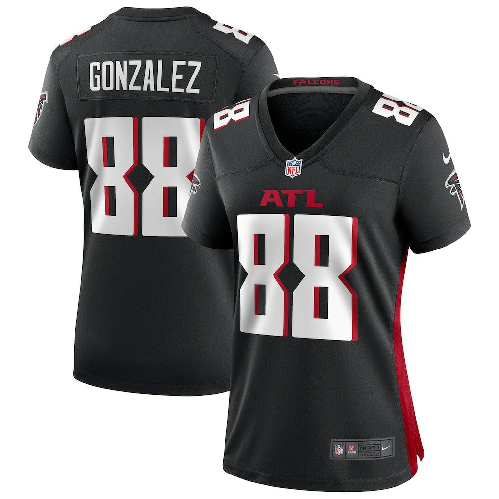 Tony Gonzalez Atlanta Falcons Women's Game Retired Player Jersey - Black cheap
